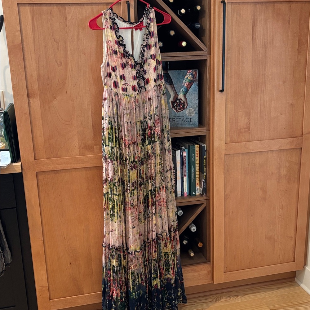 Anthropologie Multicolor Tiered Maxi Dress